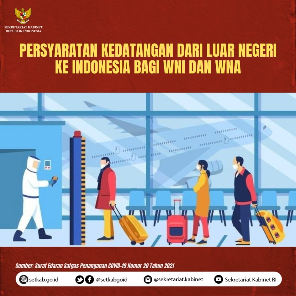 Sekretariat Kabinet Republik Indonesia | Persyaratan Kedatangan Dari ...