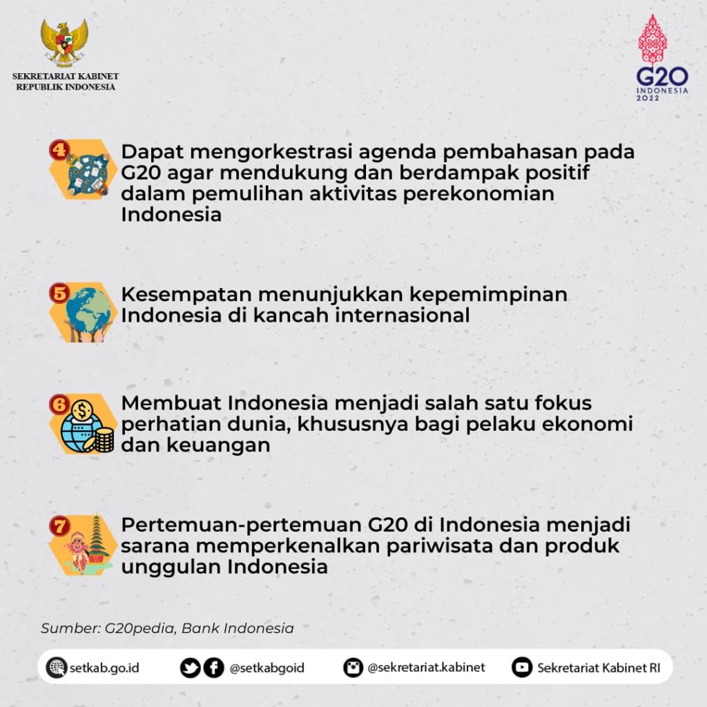 Sekretariat Kabinet Republik Indonesia | Manfaat Presidensi G20 Bagi ...