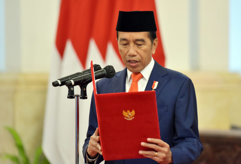 Presiden Jokowi Melantik  Kepala Staf Angkatan Laut di Istana Negara Jakarta, Rabu (28/12/2022)