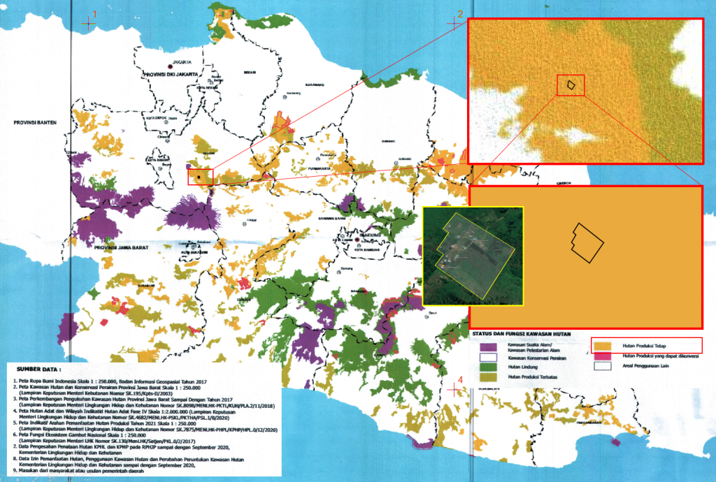 Analisa Tumpang Susun Cisadon - Dusun Cisadon dan Model Penyelesaian Penguasaan Tanah dalam Kawasan Hutan