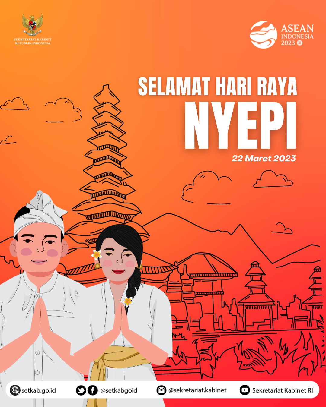 Sekretariat Kabinet Republik Indonesia Hari Raya Nyepi Sekretariat 