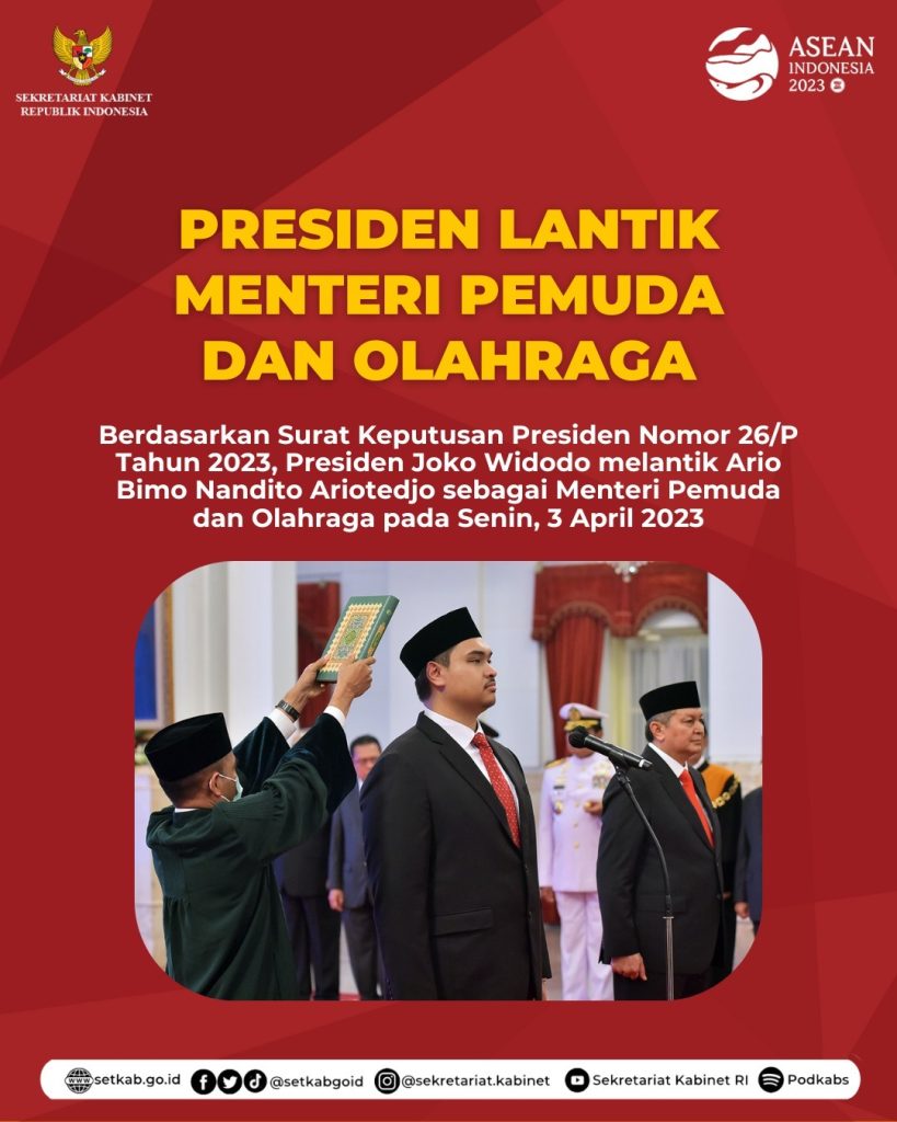 Sekretariat Kabinet Republik Indonesia | Presiden RI Lantik Menteri ...