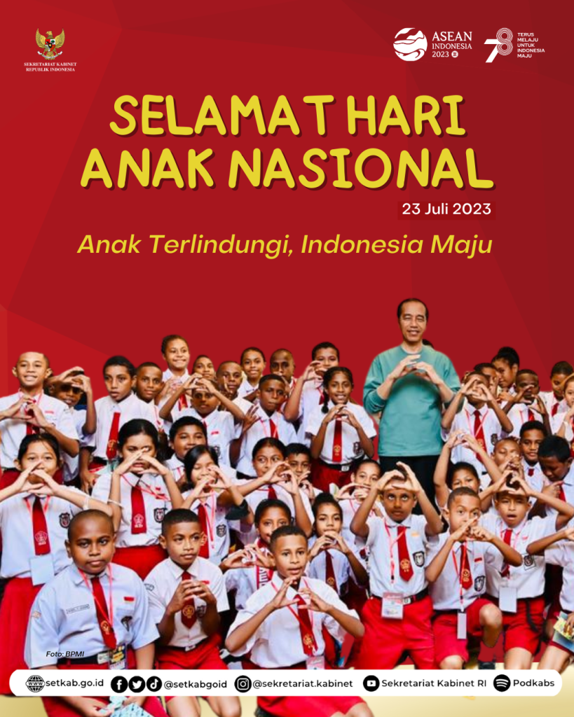 Sekretariat kabinet republik indonesia hari anak nasional