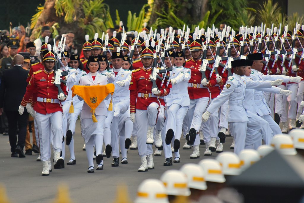 Sekretariat Kabinet Republik Indonesia Tim Indonesia Jaya Bertugas Pada Upacara Penurunan 8470