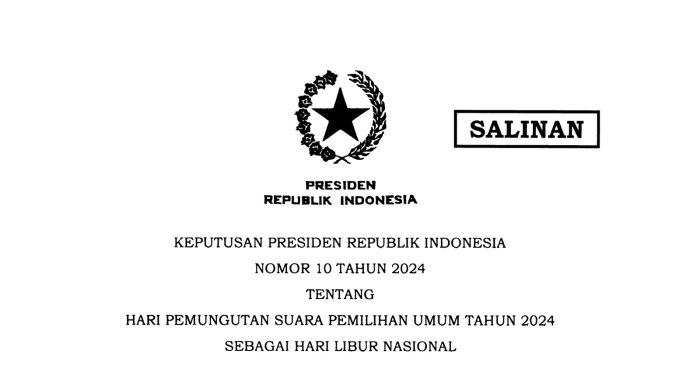 Sekretariat Kabinet Republik Indonesia | Presiden Tetapkan Hari Pemilu ...