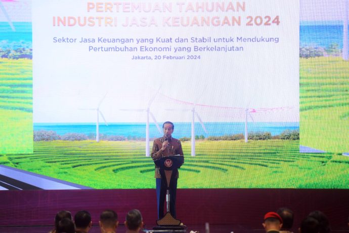 Sekretariat Kabinet Republik Indonesia |  Presiden Jokowi berharap industri jasa keuangan dapat mendorong perekonomian Indonesia di tahun mendatang