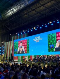 Dalam acara Puncak Peringatan Natal Nasional Tahun 2025 di Tennis Indoor Senayan, Jakarta, pada Senin, 5 Januari 2026, Presiden Prabowo Subianto menegaskan bahwa peringatan Natal Nasional menjadi bukti nyata jati diri bangsa Indonesia sebagai bangsa yang majemuk dan besar.