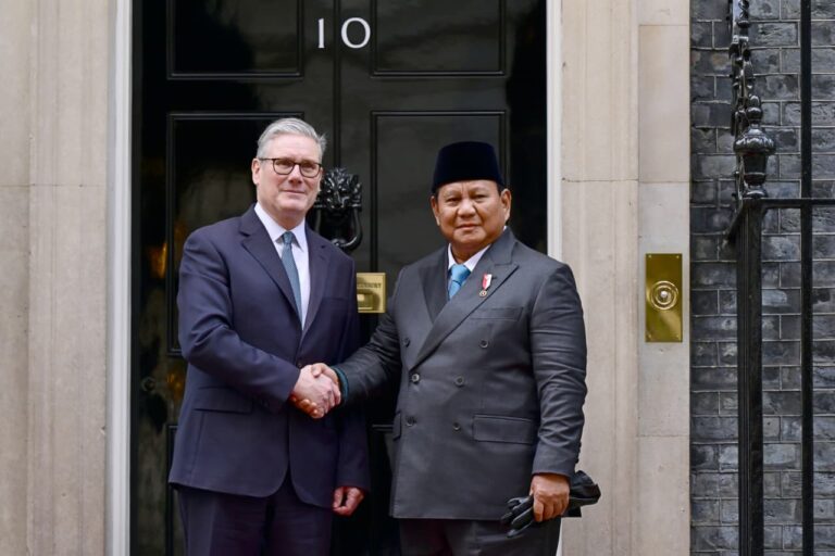 Presiden Republik Indonesia, Prabowo Subianto melakukan pertemuan dengan Perdana Menteri (PM) Inggris, Keir Starmer di Kantor PM Inggris, London, pada Selasa, 20 Januari 2026.