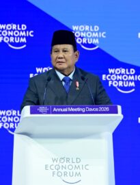 Presiden Prabowo menegaskan komitmen Indonesia untuk membangun kesejahteraan rakyat yang berkeadilan melalui pemerintahan yang bersih, ekonomi terbuka, dan peran aktif dalam menjaga perdamaian dunia alam pidato kunci pada World Economic Forum (WEF) Annual Meeting 2026 di Davos, Swiss, Kamis, 22 Januari 2026.