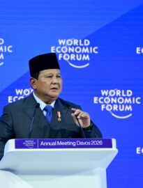 Presiden Prabowo menegaskan komitmen Indonesia untuk membangun kesejahteraan rakyat yang berkeadilan melalui pemerintahan yang bersih, ekonomi terbuka, dan peran aktif dalam menjaga perdamaian dunia dalam pidato kunci pada World Economic Forum (WEF) Annual Meeting 2026 di Davos, Swiss, Kamis, 22 Januari 2026.