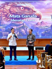 Seskab Teddy Indra Wijaya menerima audiensi 200 alumni LPDP RI yang tergabung dalam organisasi Mata Garuda di Gedung Sekretariat Kabinet, Jakarta, pada Sabtu (07/02/2026) pagi.