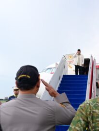 Presiden Prabowo bertolak menuju Provinsi Jawa Timur dalam rangka melaksanakan kunjungan kerja pada Sabtu, 7 Februari 2026.