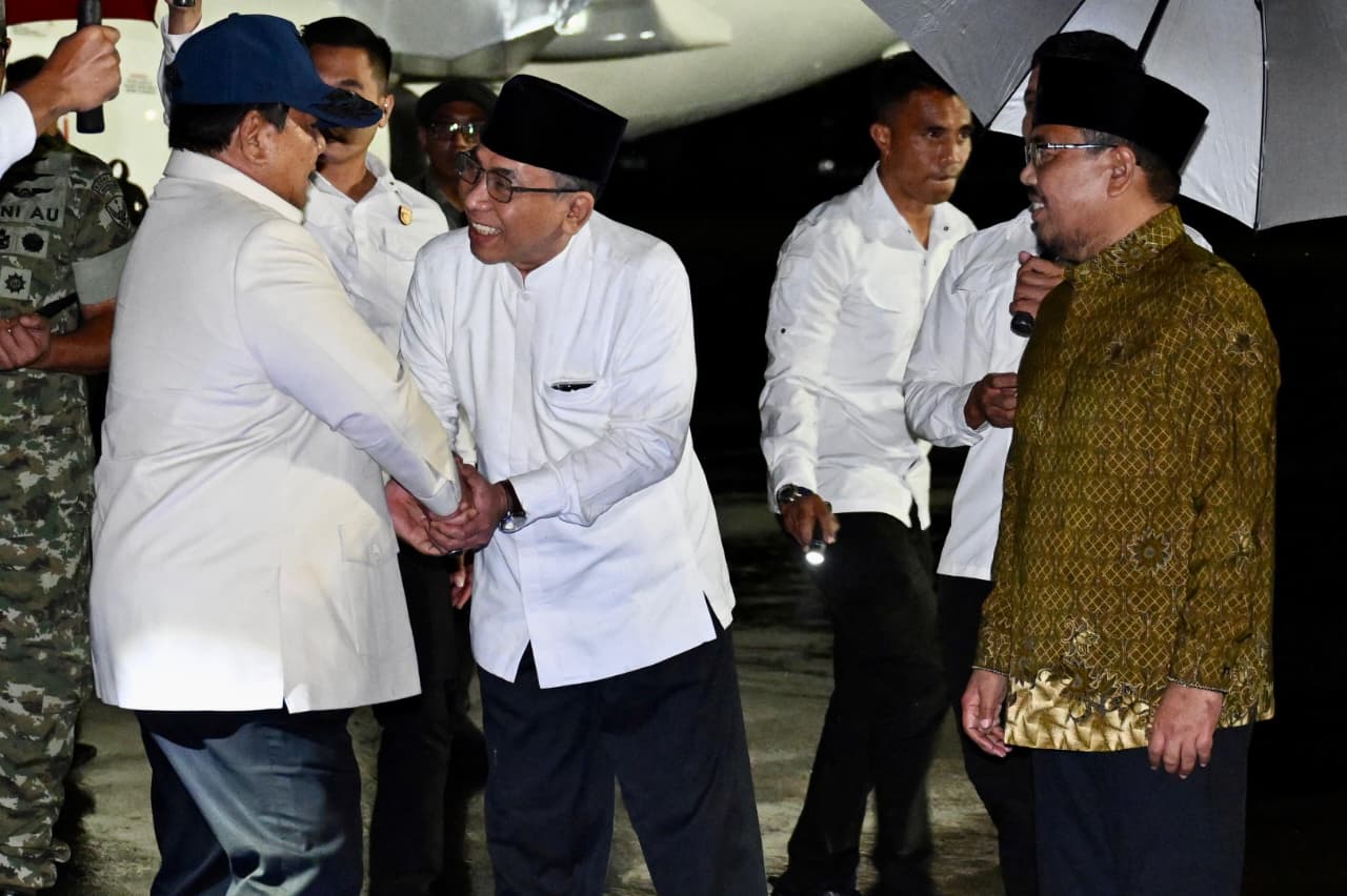 Presiden Prabowo Subianto tiba di Provinsi Jawa Timur pada Sabtu, 7 Februari 2026.