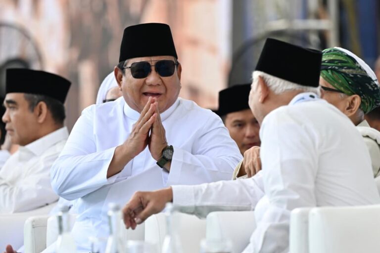Presiden Prabowo tegaskan peran Nahdlatul Ulama (NU) dalam menjaga persatuan dan kesatuan bangsa dalam sambutannya pada acara Mujahadah Kubro Satu Abad NU, pada Minggu, 8 Februari 2026.