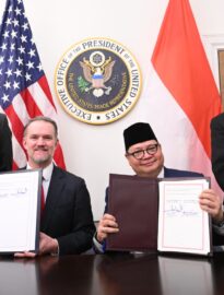 Pemerintah Indonesia dan pemerintah Amerika Serikat resmi menandatangani Perjanjian Perdagangan Timbal Balik bertajuk “Toward a New Golden Age for the US–Indonesia Alliance”. di Washington DC, pada Kamis, 19 Februari 2026.