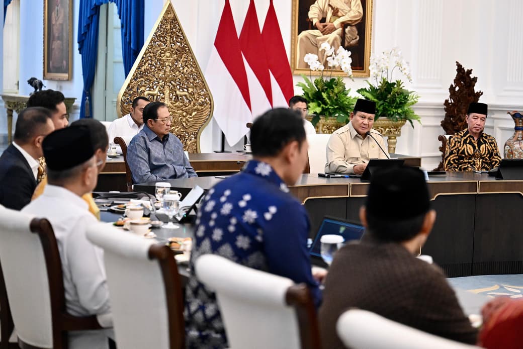 Presiden Prabowo Subianto menggelar acara silaturahmi dan diskusi bersama sejumlah tokoh nasional di Istana Merdeka, Jakarta, pada Selasa malam, 3 Maret 2026.