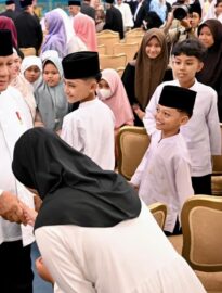 Presiden Prabowo Subianto menghadiri acara Peringatan Nuzulul Qur’an Tingkat Kenegaraan Tahun 1447 H/2026 M di Istana Negara, Jakarta, pada Selasa, 10 Maret 2026.
