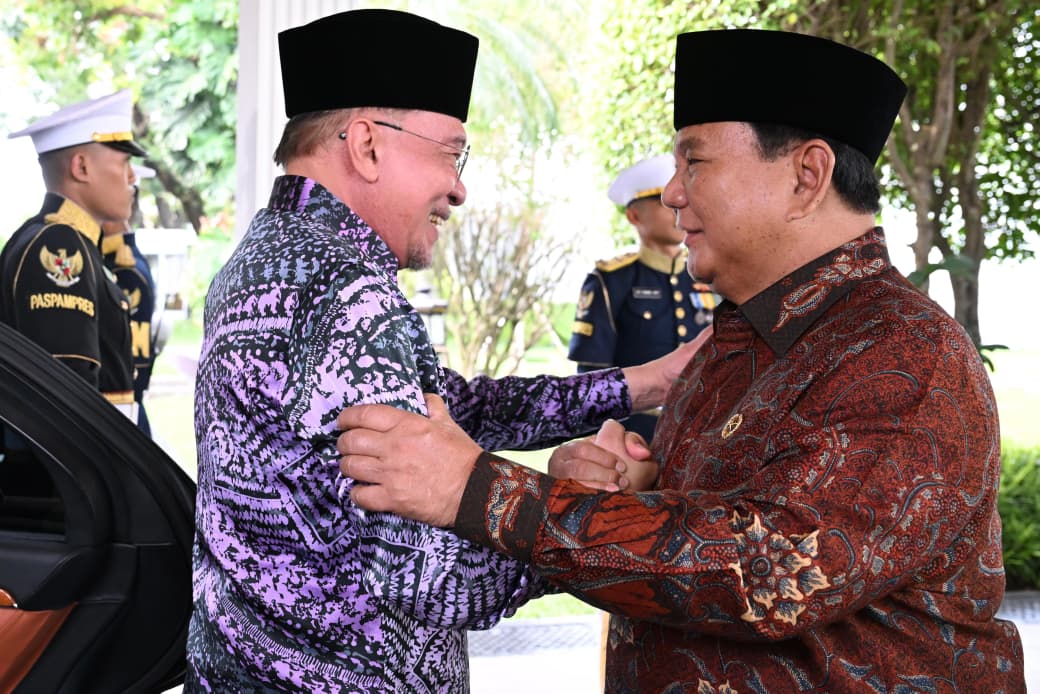 Presiden Prabowo Subianto menerima kunjungan sahabat lamanya yang juga Perdana Menteri (PM) Malaysia, Anwar Ibrahim, di Istana Merdeka, Jakarta, pada Jumat, 27 Maret 2026.