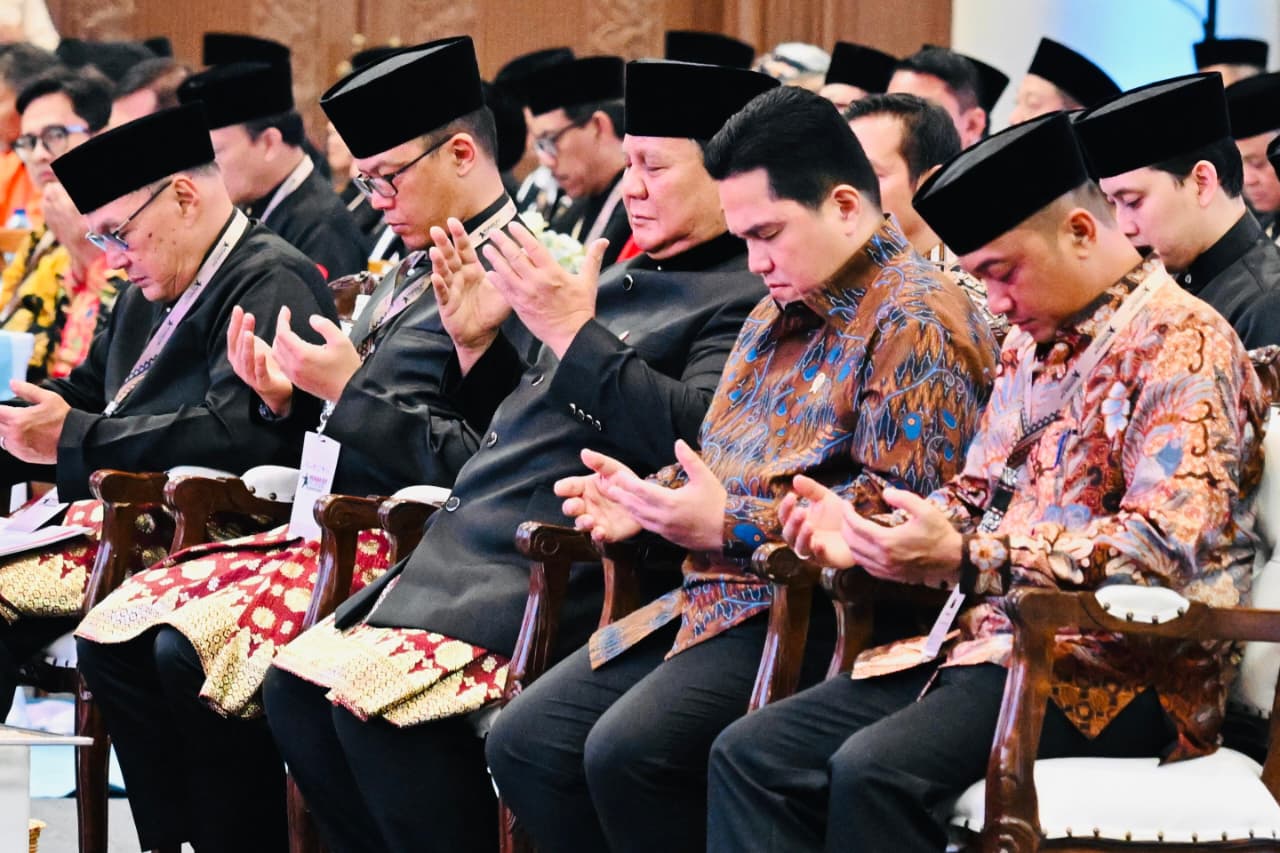 Presiden Prabowo menghadiri Musyawarah Nasional XVI IPSI Masa Bakti 2026–2030 di Jakarta International Convention Center (JICC), Jakarta, pada Sabtu, 11 April 2026.