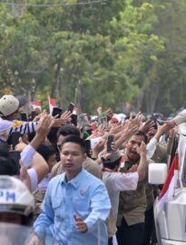 Presiden Prabowo Subianto meninjau langsung Kampung Nelayan Merah Putih (KNMP) di Kelurahan Leato Selatan, Kota Gorontalo, pada Sabtu, 9 Mei 2026.