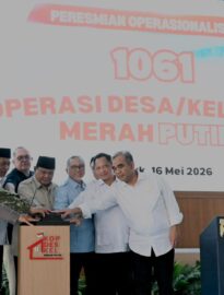 Presiden Prabowo menghadiri peresmian operasionalisasi 1.061 Koperasi Desa dan Kelurahan Merah Putih (KDMP) di Kabupaten Nganjuk, Jawa Timur, pada Kamis, 15 Mei 2026.