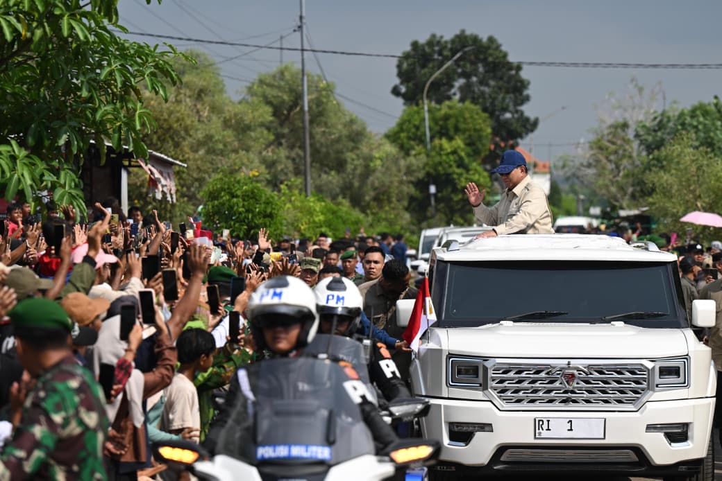 Presiden Prabowo mengunjungi Kabupaten Tuban, Provinsi Jawa Timur, pada Sabtu, 16 Mei 2026.