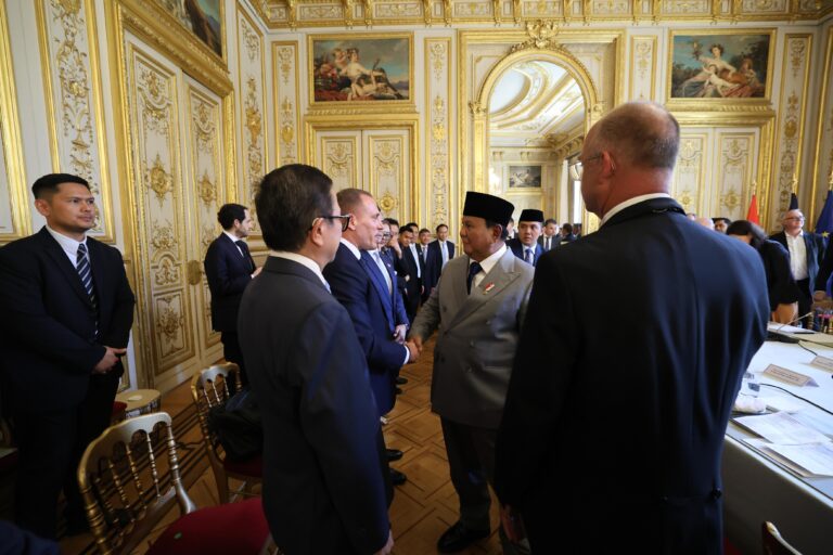Presiden Republik Indonesia Prabowo Subianto dan Presiden Republik Prancis Emmanuel Macron menghadiri menghadiri eluncuran dewan bisnis tingkat tinggi tersebut dilakukan pada 28 Mei 2026.