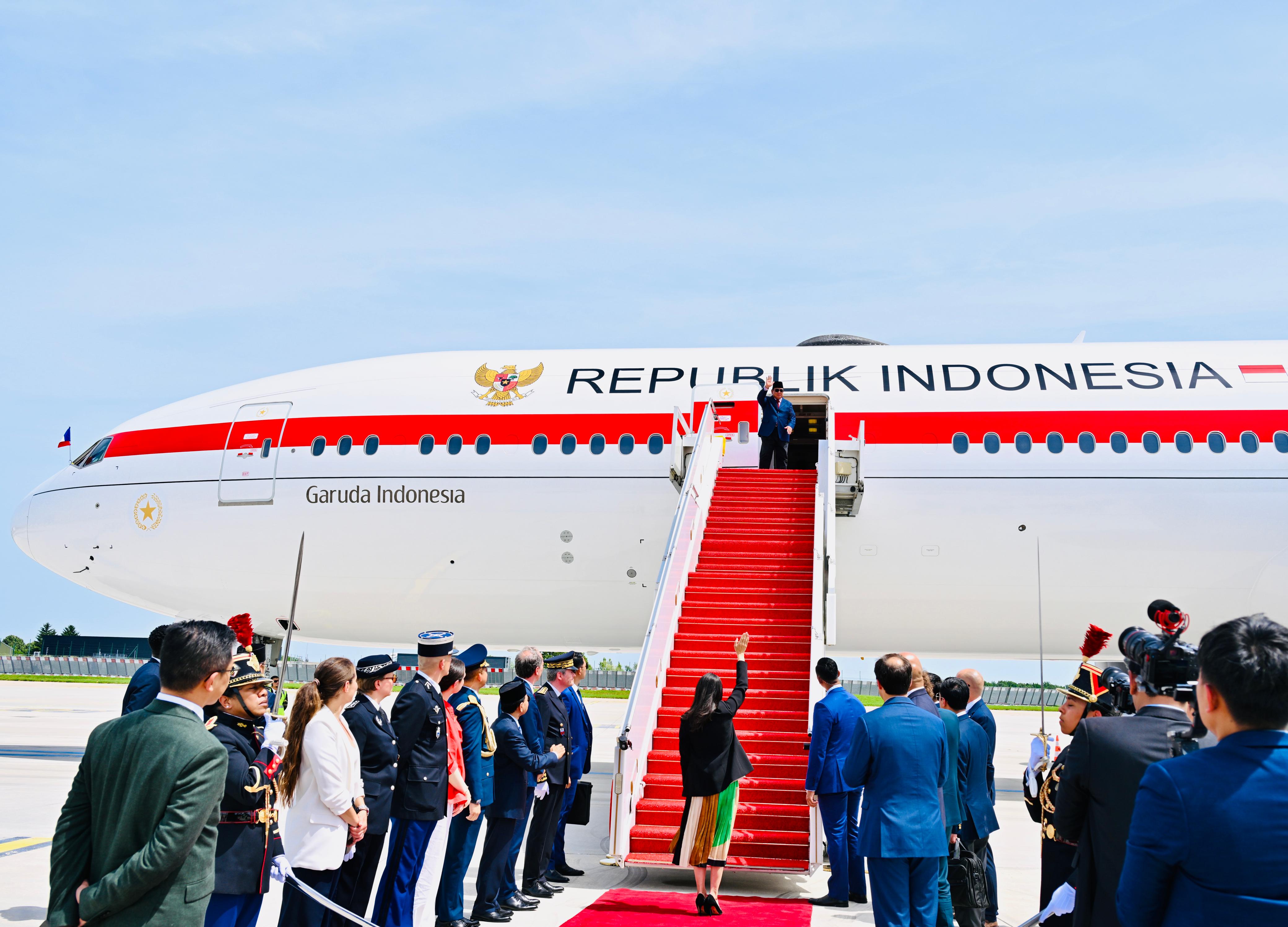Presiden Republik Indonesia Prabowo Subianto mengakhiri rangkaian kunjungan resmi kenegaraan di Paris, Republik Prancis, pada Jumat, 29 Mei 2026.
