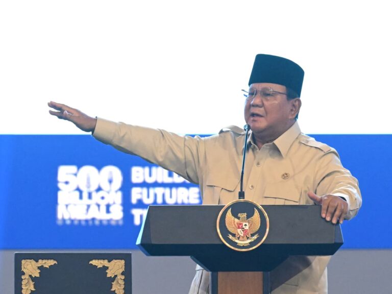 Presiden Prabowo memberikan sambutannya pada acara Building Indonesia’s Future Generations Through Nutrition di Sentul International Convention Center (SICC), Kabupaten Bogor, Jawa Barat, Rabu, 3 Juni 2026.