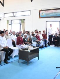 Presiden Prabowo mengunjungi Sekolah Rakyat Menengah Pertama (SRMP) 17 Tabanan, Bali, pada Minggu, 7 Juni 2026.