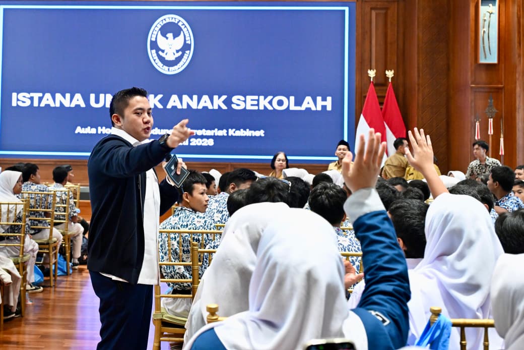 Istana Kepresidenan Jakarta kembali membuka ruang belajar bagi para pelajar melalui program "Istana untuk Anak Sekolah" pada Selasa, 21 Juli 2026.
